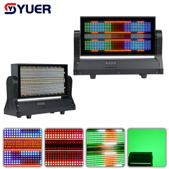 YUER™️480X0.3W RGB+500X2W Amber Cool White Moving Head Strobe Light Individual Control Voice control DMX512 For Show Disco Dj Party Club Lights