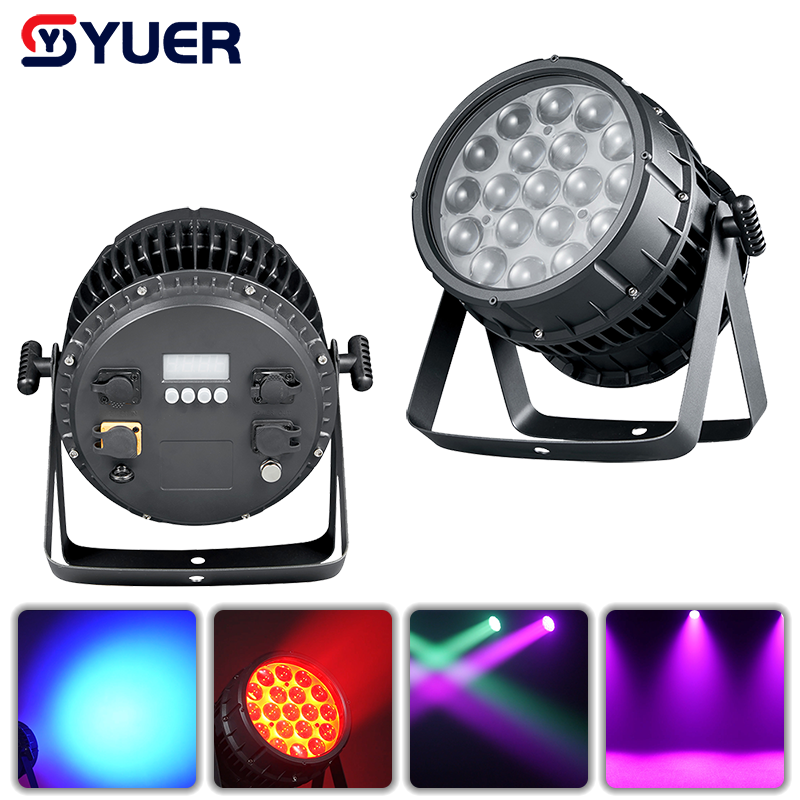 YUER™️Lampe Par LED étanche IP68 19X15W RGBW Zoom Effet Stroboscope Contrôle de Cercle Contrôle Vocal DMX512 Pour Lumière Laser Professionnelle DMX DJ Disco Danse Bar