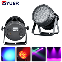 YUER™️Lampe Par LED étanche IP68 19X15W RGBW Zoom Effet Stroboscope Contrôle de Cercle Contrôle Vocal DMX512 Pour Lumière Laser Professionnelle DMX DJ Disco Danse Bar