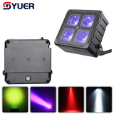 YUER™ Waterproof IP65 4X18W RGBW+UA 6IN1 Battery Par Light With APP Control Voice Control DMX512 For DJ Disco Stage Wedding Indoor Dance Floor Music Party