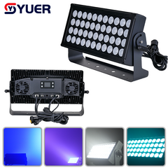 YUER™️NUEVO Proyector LED monocapa 44X12W RGBW 4 en 1 RDM DMX512 para DJ, luz de efecto de escenario DMX, discoteca, DJ, bar