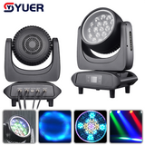 YUER™️ Copy Martin Waterproof IP65 LED 19X40W RGBW 4IN1 +114PCS LED Beads Moving Head Light With Ring Wash Zoom Storbe effect RDM DMX512 For Stage Effect Equipmen