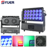 YUER™️Waterproof IP66 18X40W RGBW 4IN1 Wall Washer Light Master-Slave Control DMX512 For DJ Disco Bar Club Party Dance Wedding Effect Show