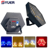YUER™️LED 3x60W Gold + 48X3W RGB Auxiliary Light Voice Control DMX512 For Stage Indoor Dj Disco Party Wedding Decoration DMX Music Control Lamp