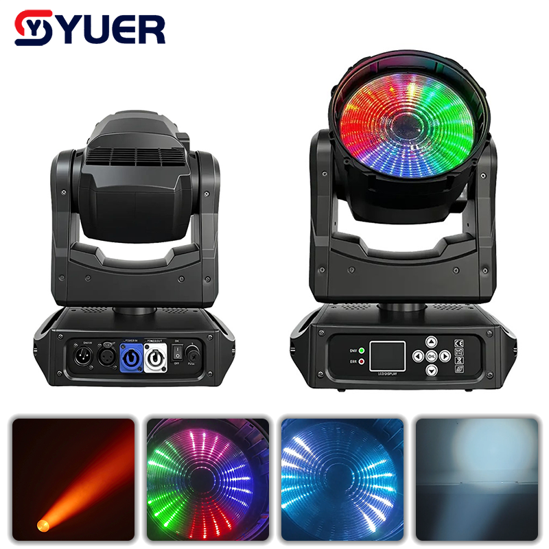 YUER™️Copy Martin MAC One 150W RGBL LED Beam Wash Moving Head Light With 24X0.25W LED Backlight DMX512 Stage Effect Lights For DJ Disco Bar Lamp Equipment