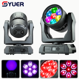 YUER™️Copy Martin WaterProof IP65 7X60W RGBW Point Control Moving Head Light Wash Zoom With Ring CMY CTO For Disco DJ Projector Party