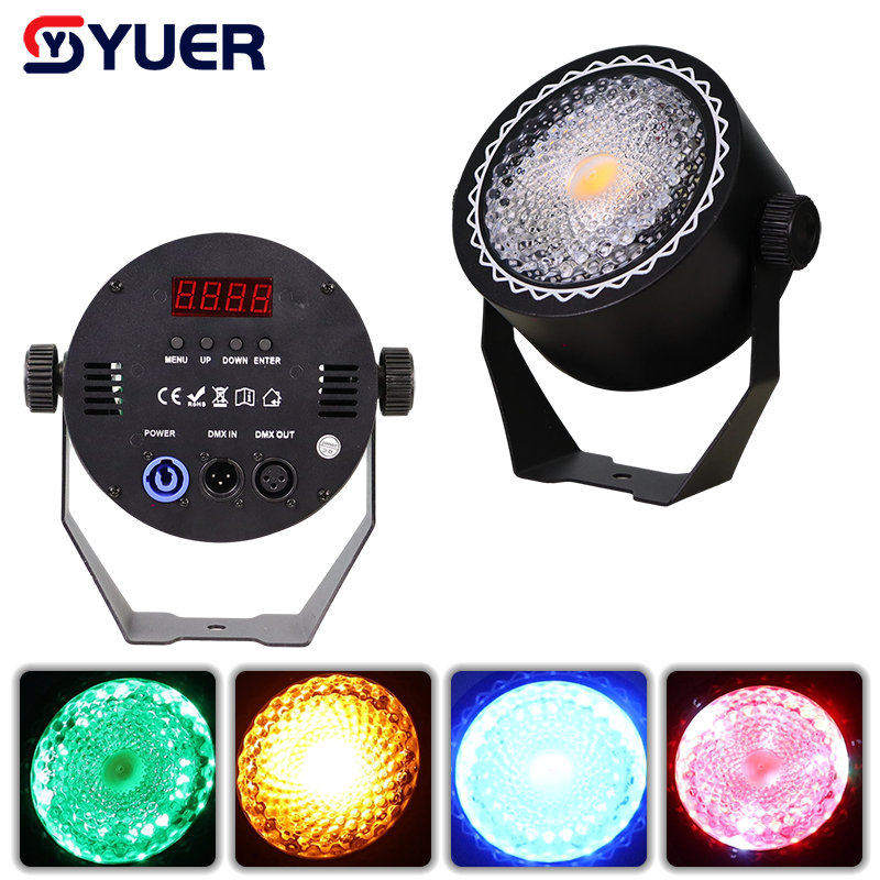 YUER™️LED 60W COB Par Light 2200K+RGB Beads Wall Wash Effect DMX512 For DJ disco Wedding Birthday party Club Stage Lighting