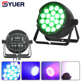 YUER™️LED Waterproof IP65 19X10W RGBW Par Light With Wash Strobe Effect Voice Control DMX512 For Disco DJ Projector Party Decoration Night Light