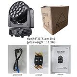 YUER™️ Copy Claypaky K10 19x15W Bee Eye RGBW 4in1 LED Wash Moving Head Light With Zoom And Rotation DMX512 For DJ Disco Bar Party Nightclub Stage Light