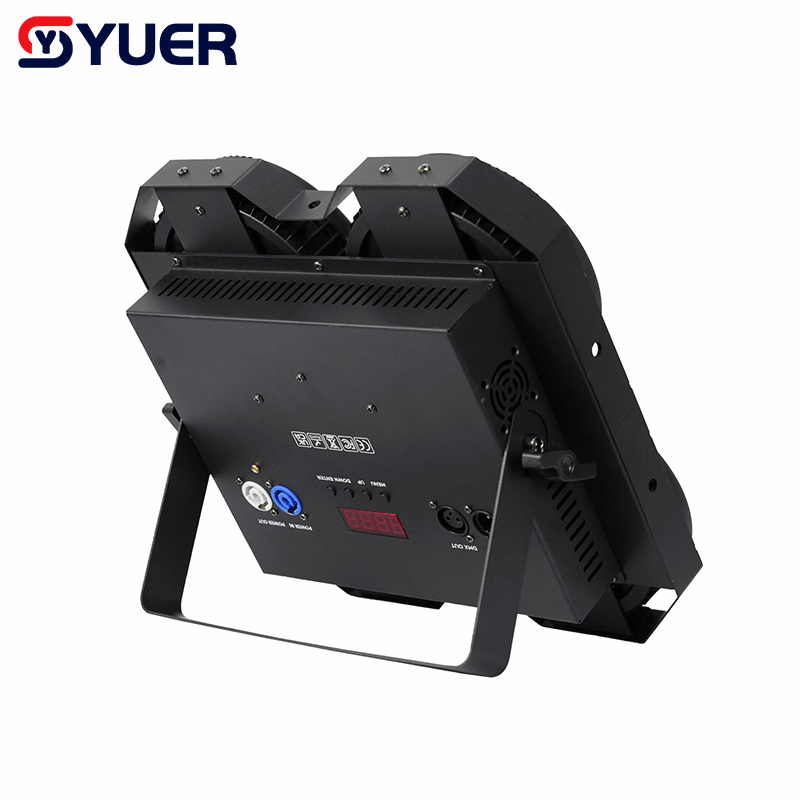 YUER™ 4x50W COB+108x0.2W RGB Audience Light Wash Effect DMX512 Sound Control For DJ Disco Party Bar Club Wedding Stage Effect Lighting