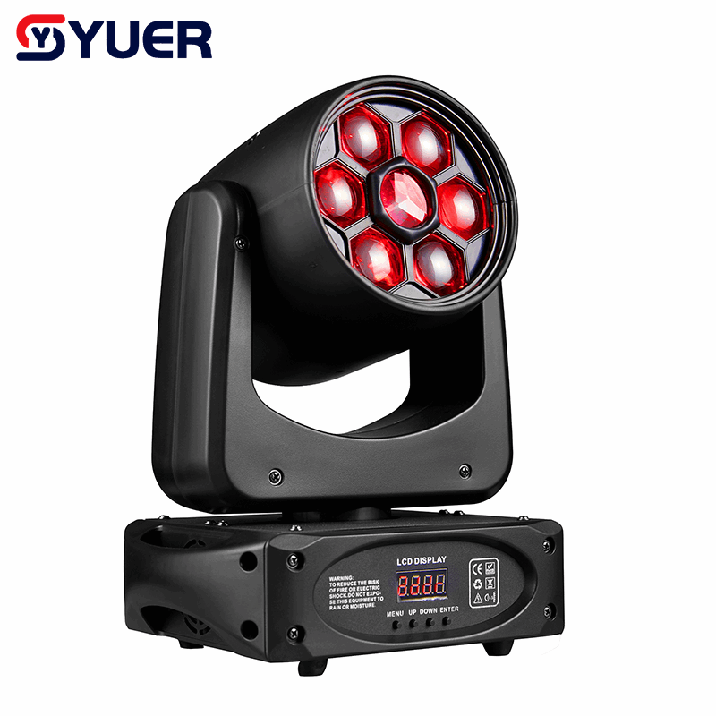 YUER™ 80W White +6x10W RGBW 4in1 Spot Moving Head Light Bee Eye Gobo Effect DMX512 Sound Control For DJ Disco Party Bar Club Wedding Stage Lighting