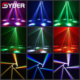 YUER™️ LED 10X10W 6 Head Moving Head Beam Light RG Laser Strobe Light DMX Stage Light RGB Beam Light Rotating Disco Party Bar