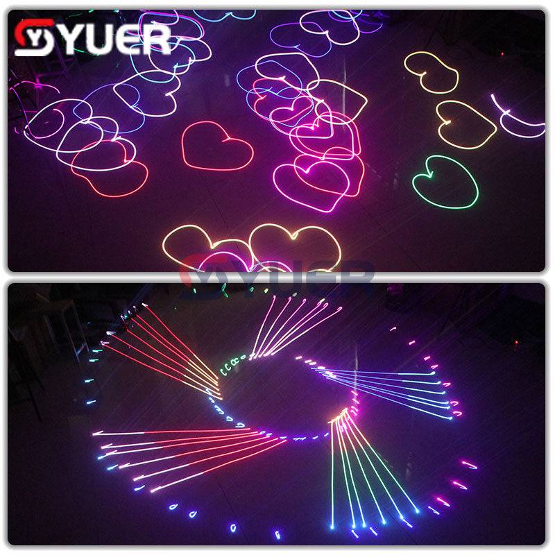 YUER™️ RGB 600mw 1W Laser Projector Scanner Stage Laser Light Show DMX512 DJ Disco Bar Club Party Wedding Professional Stage Lighting