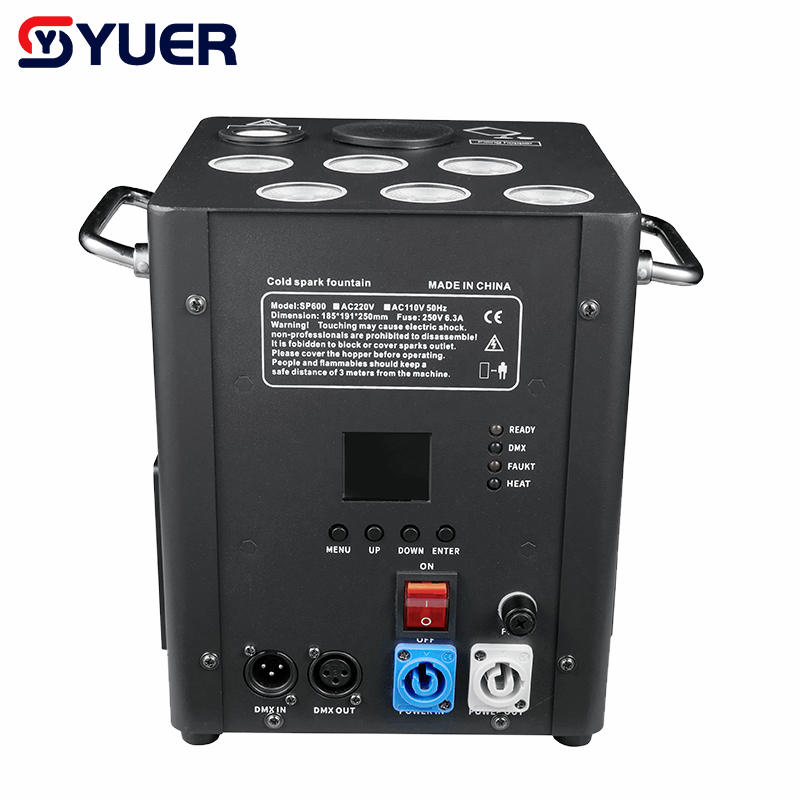 YUER™ 6x60W RGBW 4in1 Cold Spark Firework Machine DMX512 Remote Control For DJ Disco Party Bar Club Wedding Stage Effect Lighting