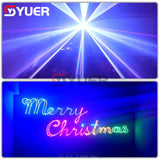 YUER™️ NEW ILDA 6W RGB Laser Light Animation Beam Scanner Stage Laser Projector DJ Disco Bar Club Party Dance Wedding Effect Show