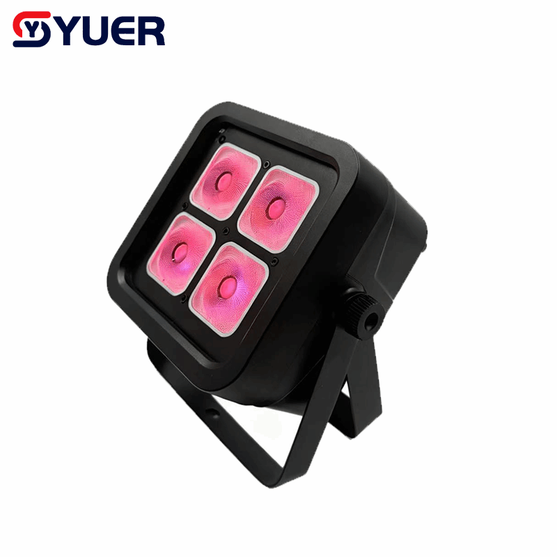 YUER™ 4x18W LED RGBWAUV 6in1 Battery Par Light Wash Effect DMX512 Remote Control For DJ Disco Party Bar Club Wedding Stage Lighting