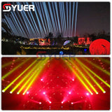 YUER™️ New 480W Waterproof Beam Moving Head Light IP 65 DJ Equipment DMX512 Sound Party Disco Club Bar Stage Waterproof Beam Lights