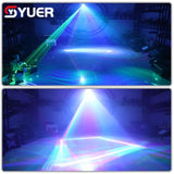 YUER™️ NEW 2W RGB 3D Raster Beam Scanner Stage Laser Light Projector DJ Disco Bar Club Party Dance Wedding Xmas Effect Show Lamp DMX512