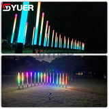 YUER™️ Pixel Tube Lighting Waterproof Battery DMX Wireless Wifi 360 Pixel Tube RGBWA 5in1 LED With Charge Case