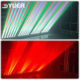 YUER™️ 6X15W LED Beam + 6X500W Red Laser Moving Head Light Bar 11/28/46 DMX RGBW 4IN1 LED Running Effect for DJ Disco Party Stage