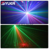 YUER™️ Multifunction Strobe LED RGBW UV Laser Beam Christmas Wedding Party Bluetooth Audio Effect Stage Lighting Dj Disco Remote DMX