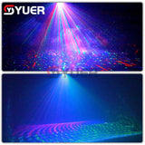 YUER™️ NEW 2W 4W RGB 3D Animation Beam Scanner Stage Laser Light Projector DJ Disco Bar Club Party Dance Wedding Xmas Effect Show Lamp