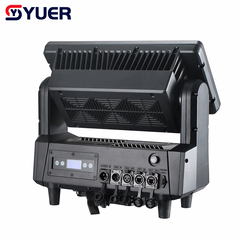 YUER™ IP65 Waterproof 48+18 Segments Moving Head Strobe Light Wash Effect Art-Net DMX512 RDM Control For DJ Disco Party Bar Club Stage Lighting