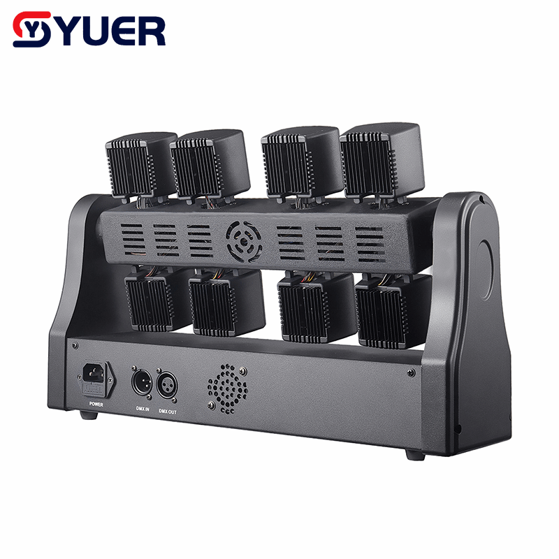 YUER™ 32x3W RGBW 4in1 +2x5w Gold Strobe +RG Laser 8 Arm Moving Head Light Beam Laser Strobe Effect DMX512 Sound Control For DJ Disco Party Bar Club Wedding Stage Effect Lighting