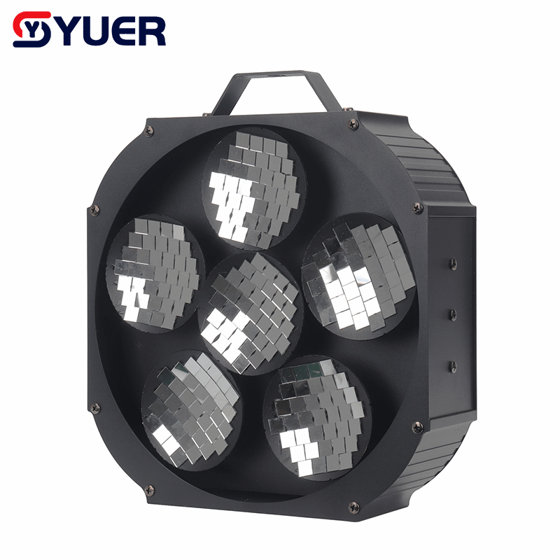 YUER™ 6 Head Rotating Reflector Ball DMX512 Sound Control For DJ Disco Party Bar Club Wedding Stage Show Lighting