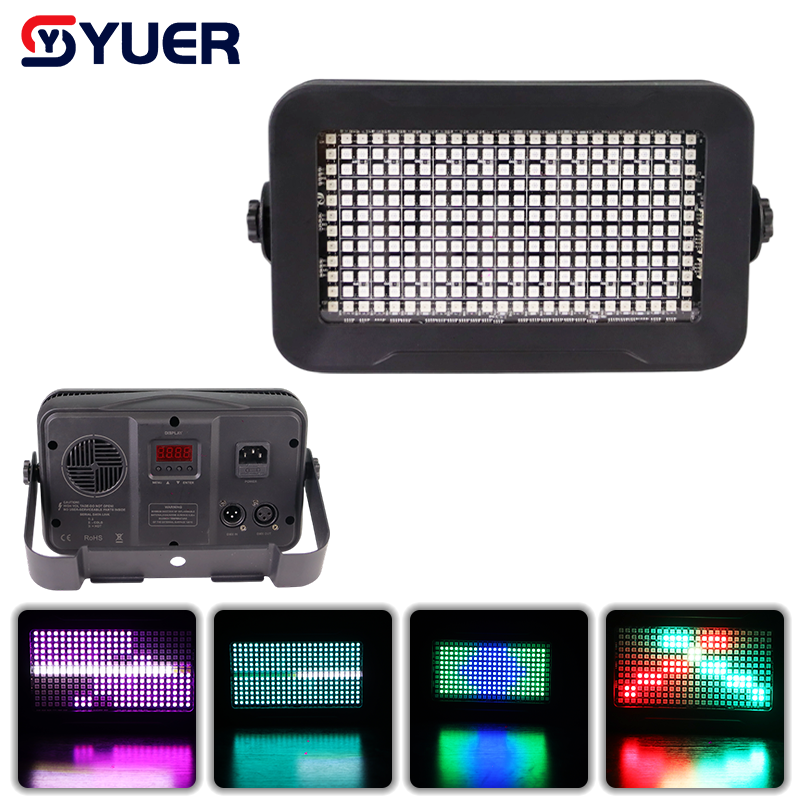 YUER™ 55+68 Segments RGB Strobe Light DMX512 Sound Control For DJ Disco Party Bar Club Wedding Stage Lighting