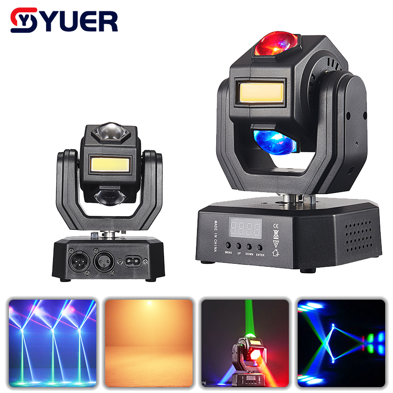 YUER™ 12x3W +3x10W Gold Strobe Moving Head Light Beam Strobe Effect DMX512 Sound Control For DJ Disco Party Bar Club Wedding Stage Effect Lighting