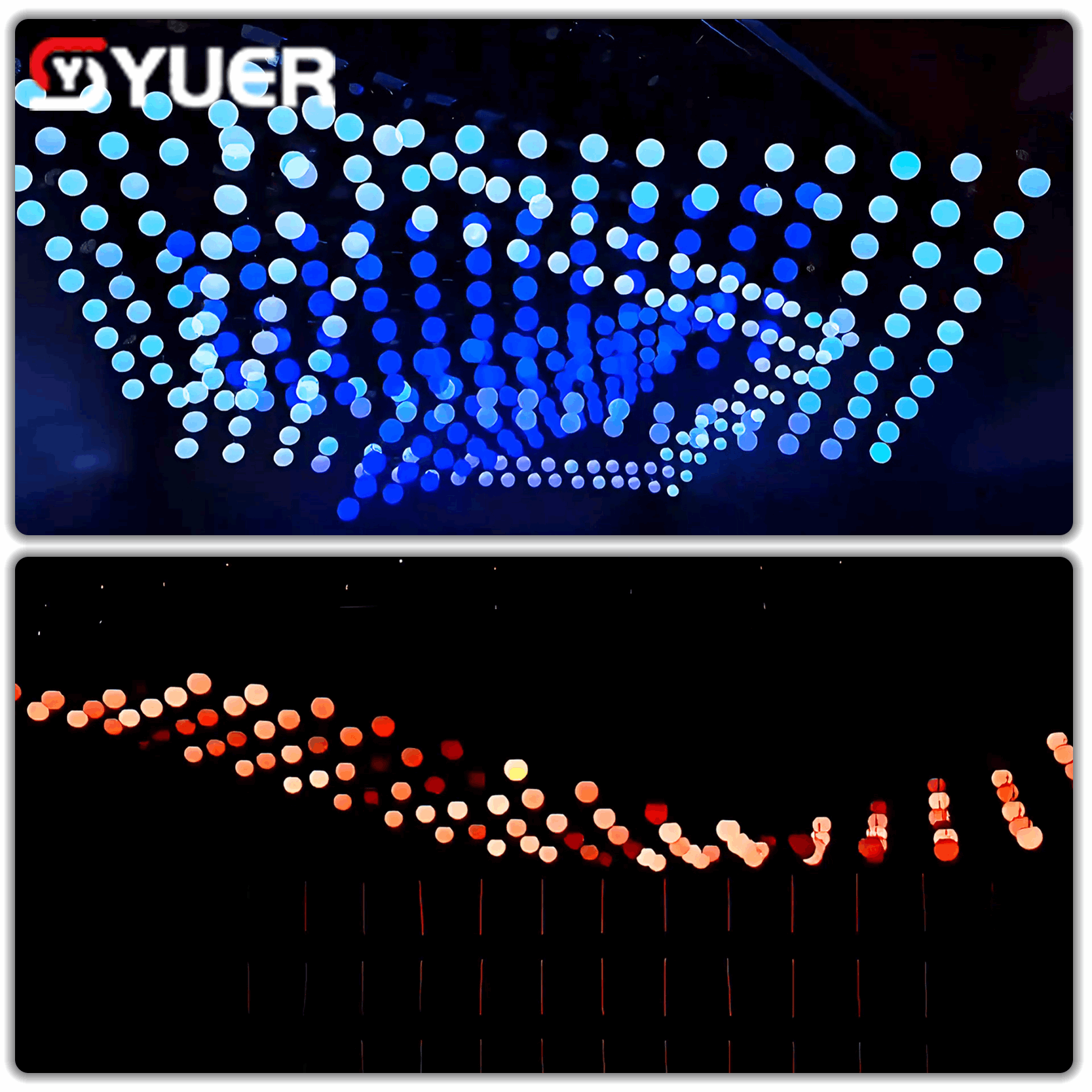 YUER™ 6x4W RGBW 4in1 Lifting Ball DMX512 Sound Control For DJ Disco Party Bar Club Wedding Stage Show Lighting