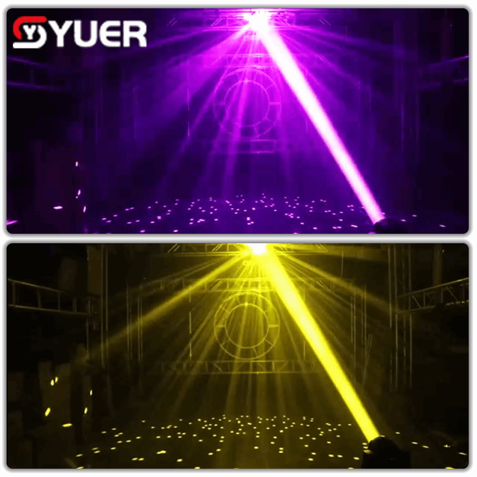 YUER™ 6 Head Rotating Reflector Ball DMX512 Sound Control For DJ Disco Party Bar Club Wedding Stage Show Lighting