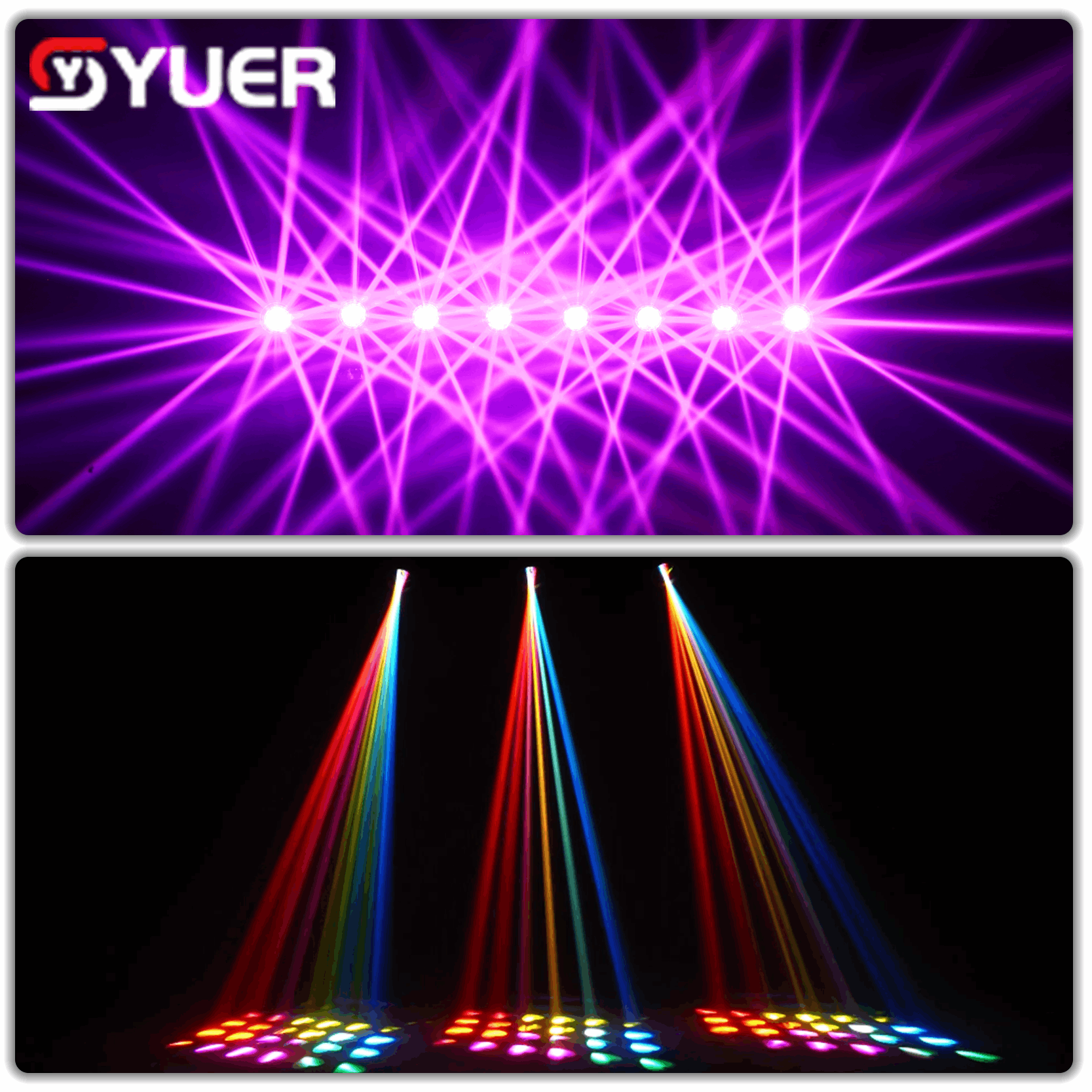 YUER™ 19R 380W Beam Spot Moving Head Light With Aperture 4 Prisms Frost Rainbow Focus Effect DMX512 For DJ Disco Party Bar Club Wedding Stage Effect Lighting