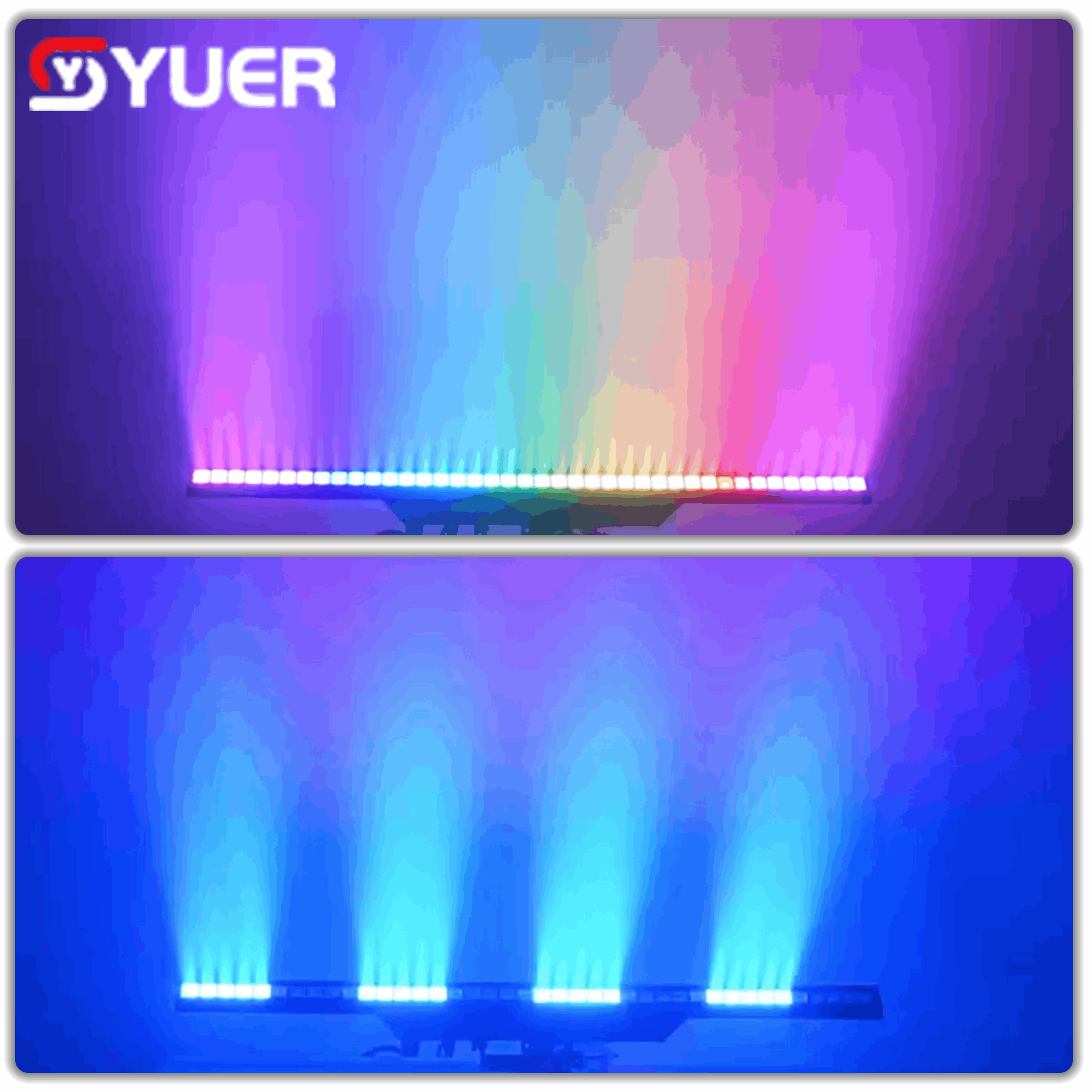 YUER™ 40x3W RGB LED Light Curtain Light Wall Wash Effect DMX512 Sound Control For DJ Disco Party Bar Club Wedding Stage Lighting