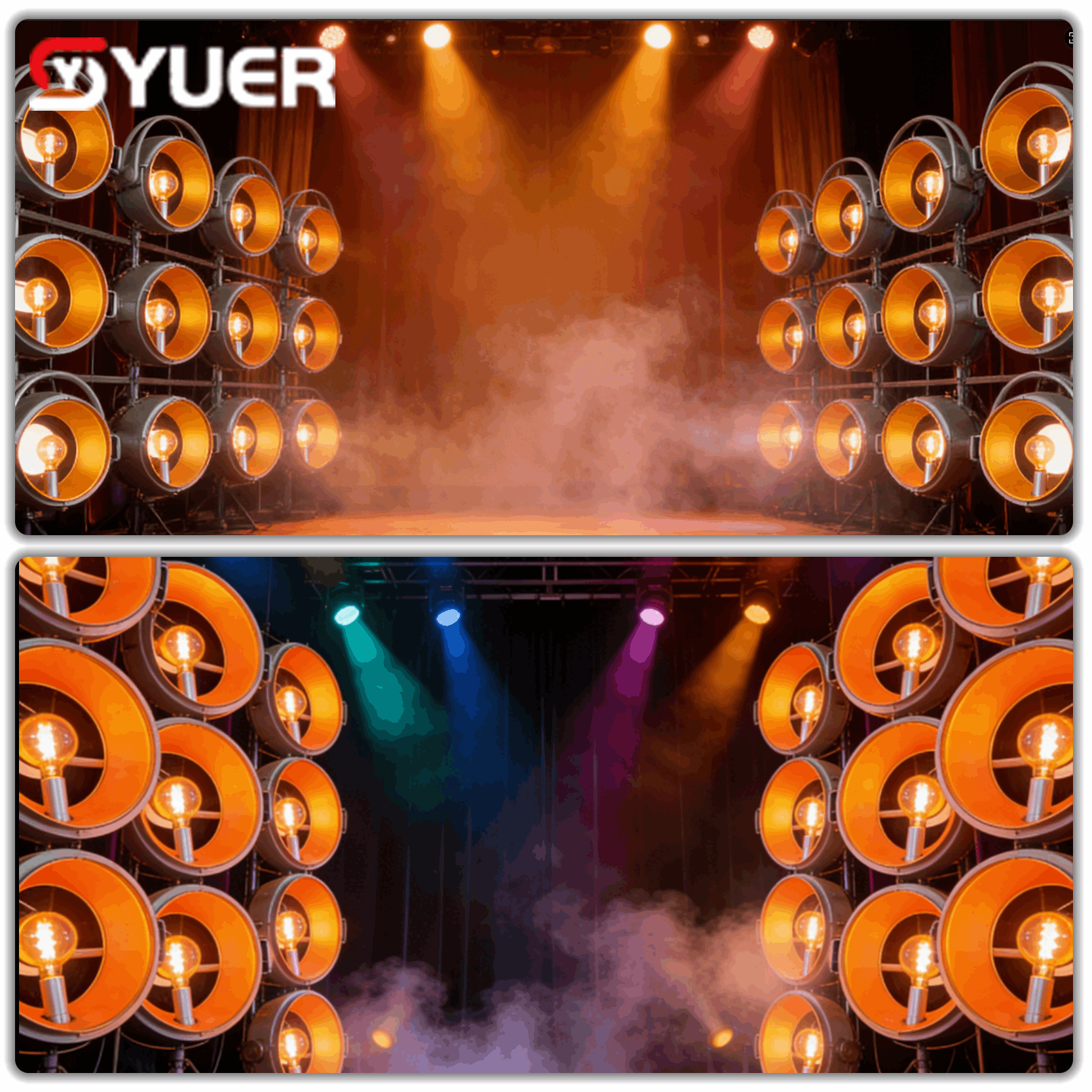 YUER™ 40W Warm Tungsten Glow Retro Light Tungsten Wire Bulb DMX512 for DJ Disco Theater Broadcast Event Stage Effect Light