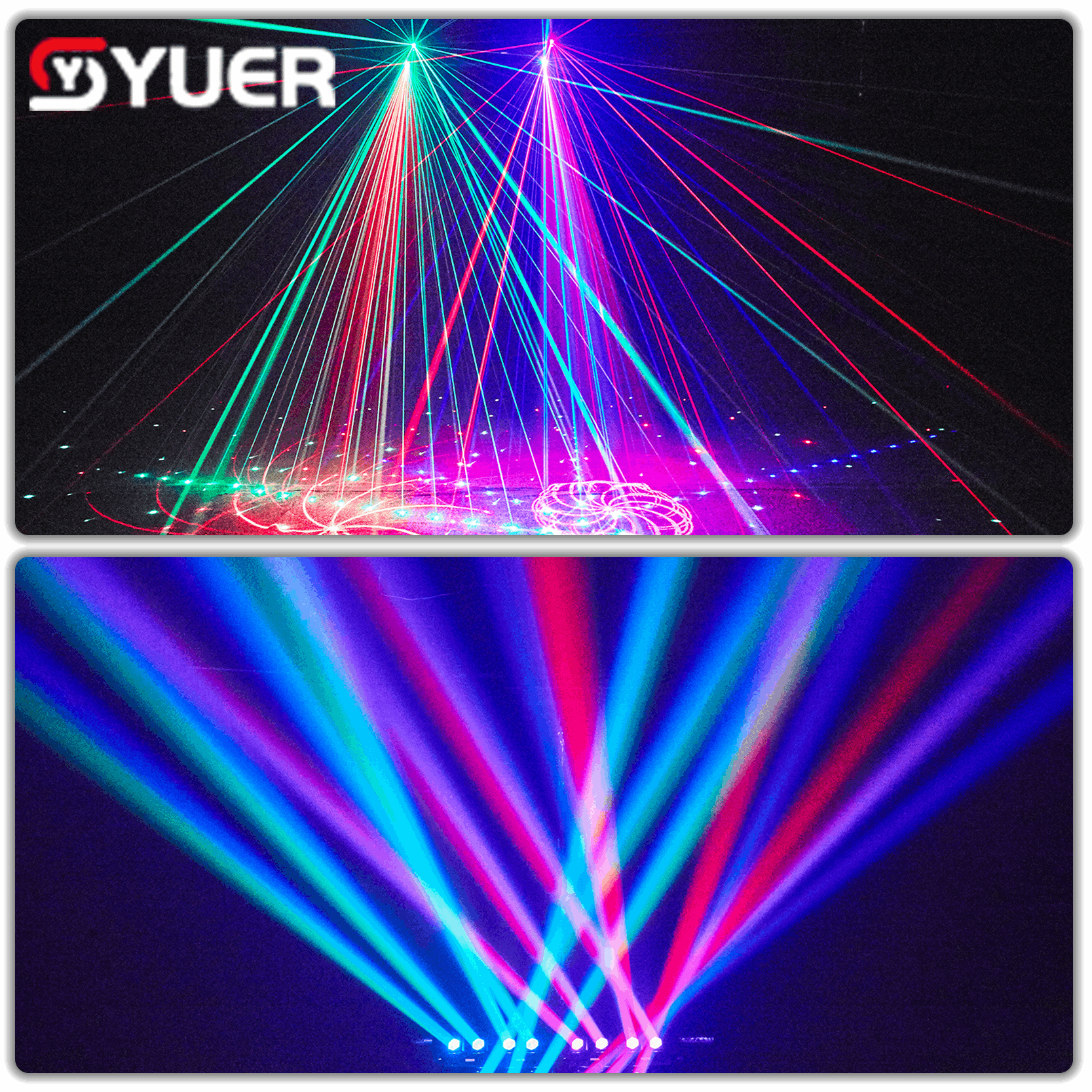 YUER™ 14x10W RGBW 4in1 +4x10w Gold Strobe +3 Red 2 Green 1 Blue Moving Head Light Lasr Strobe Effect DMX512 For DJ Disco Party Bar Club Wedding Stage Effect Lighting
