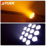 YUER™️ Die-cast Alu. Led Par Light 14x10W RGBW 4in1/14x15W RGBWA 5in1/14x18W RGBWA+UV 6in1  DMX Stage Lights Business Lighting High Power Light Party KTV Disco DJ