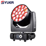 YUER™️ 19x15W Bee Eye RGBW LED Wash with Zoom Beam Moving Head Lighting DMX512 For DJ Disco Bar Party Nightclub Stage Light