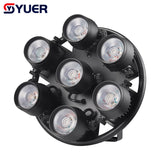 YUER™️ 7X50W LED Stage Par Light Retro Uplights flash retro light with DMX Sound Activated Control DJ Stage Background Effect for Party Disco Show