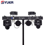 YUER™️ 2x30w Spot Moving Head Par Light RGBW Butterfly Strobe Bar 4in1 Stand Dj Disco Effect Stage Lighting  DMX Music Nightclub