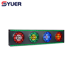 YUER™ 4x30W White +Amber Retro Effect Light With RGBW Auxiliary Light Wash Effect DMX512 Sound Control For DJ Disco Wedding Event Party Bar Club