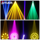 YUER™ 420W 19R Moving Head Beam Light With Atomization Zoom Gobo Ring Stage Lighting Rainbow 4 Prism 6+8+16+24 DMX For DJ Disco Bar