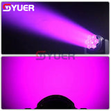 YUER™️ New LED 7x40W RGBW Beam Wash Zoom Moving Head Light DMX 17 CH DJ Disco Party Church TV Studio Stage Effect Equipment