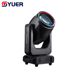YUER™️New 380w Spot king Moving HeadLight With LED Ring 8+16+24 prisms Rotating+Rainbow Effect Dmx for Stage Light Effect LightDisco D] Bar