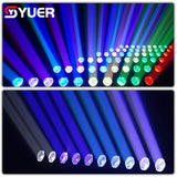 YUER™️ 10x40W LED Scanning Point Control Moving Head Beam Light RGBW 4IN1 Wall Bar Stage Matrix Dyeing For Party KTV Disco DJ