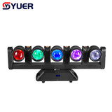 YUER™ 5x80W RGBW + 4x10W Golden Beam Moving Head Light DMX512 Control for DJ Disoc Stage Lighting Show Party Club Park Indoor Bar