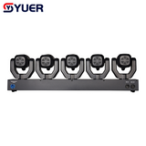 YUER™️Mini 5X30W Moving Head Light With LED Ring 5X100mw Green Lasers Effect DMX512 For DJ Disco Party Stage Effect Lighting Night Club Bar Light