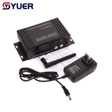 YUER™️ 2.4G Wireless DMX 512 Controller Receiver Transmitter LCD Display Power Adjustable For Disco DJ Party Moving Head Light