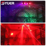 YUER™️ NEW Mold 12X10W 3 head moving head light With RGB Laser With Aperture Light For DJ Disco Stage Wedding Music Party Bar